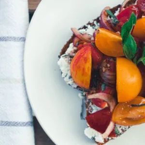 Summer menu, grilled and garden-fresh